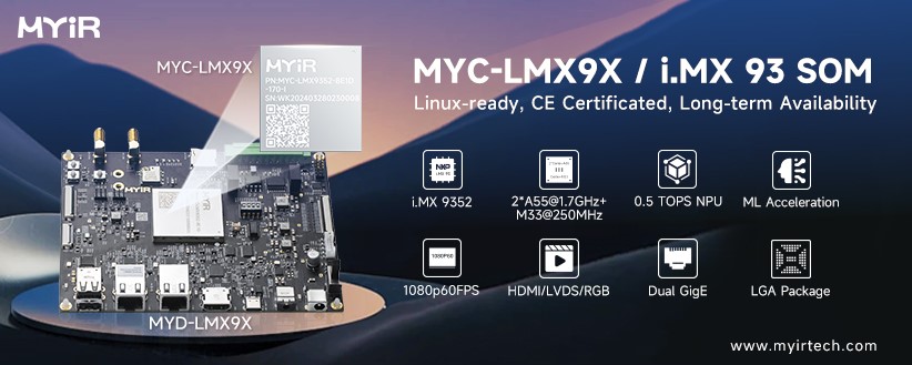 MYIR launched SOM for Industrial Solutions based on i.MX 93 the volt post 1