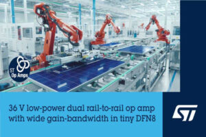 ST TSB952 dual operational amplifier in DFN8 package the volt post