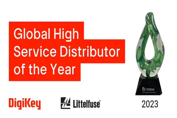 DigiKey Bag 2023 Global High Service Distributor of the Year the volt post