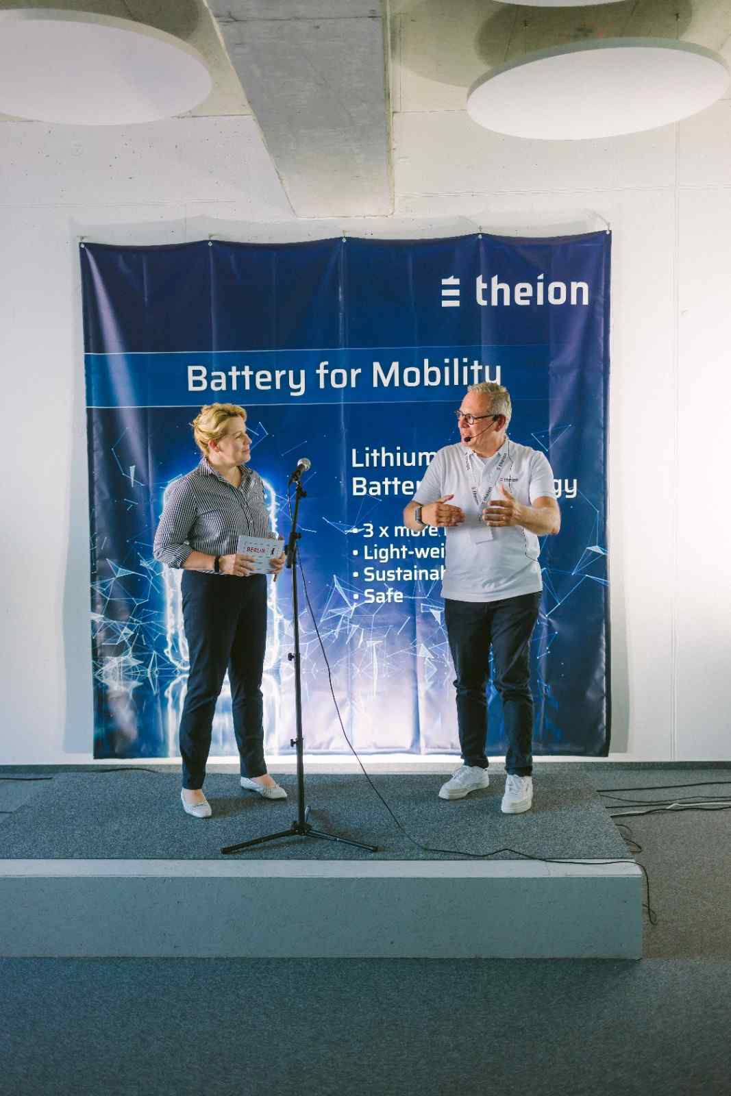 theion Launch of crystal batteries new Technology Center  