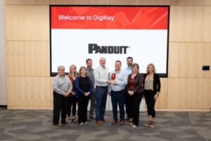 DigiKey Bags Panduit 2024 E-commerce Distributor Award the volt post