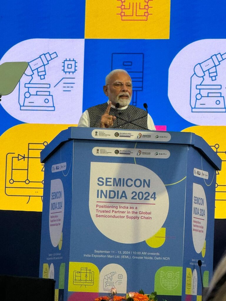 PM Narendra Modi lays foundation of SEMICON India 2024 2