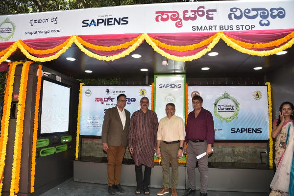 Elpro Energy Dimensions smart bus stop in Bengaluru