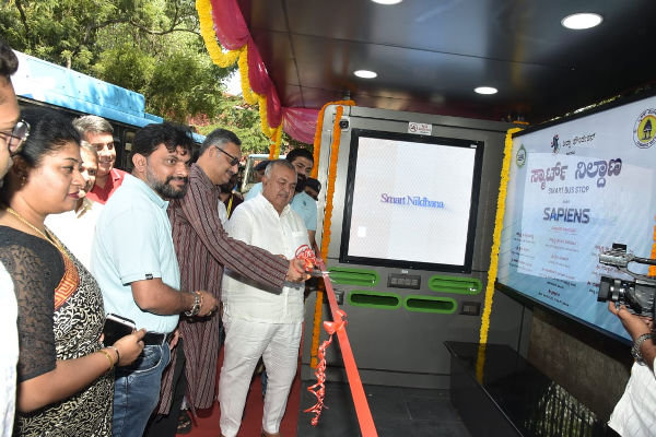 Elpro Energy Dimensions smart bus stop in Bengaluru