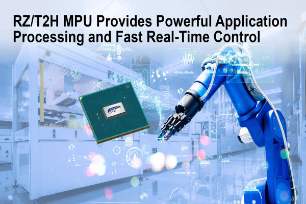 Renesas RZT2H MPU for Industrial Robot Motors, PLCs 