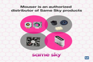 Same Sky AMT encoders, buzzers, DC axial fans at Mouser