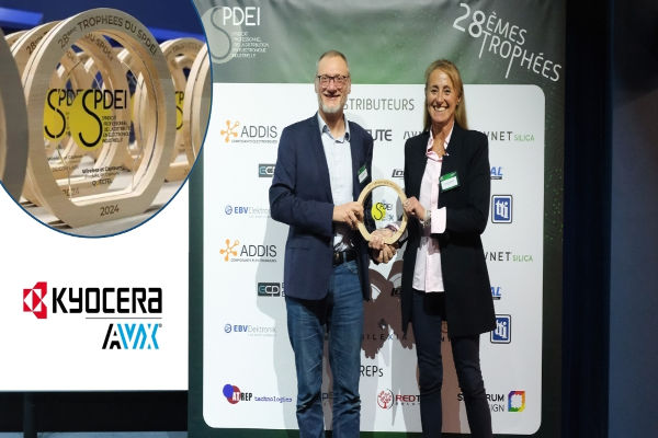 2024 SPDEI Trophies Award for KYOCERA AVX the volt post