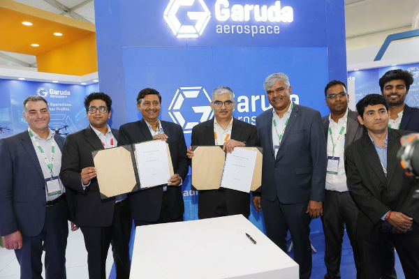 At Aero India, Tata Elxsi, Garuda Aerospace UAV design MoU the volt post 1