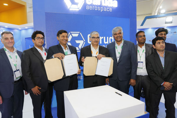 At Aero India, Tata Elxsi, Garuda Aerospace UAV design MoU the volt post 2