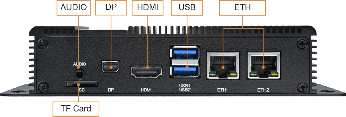 MYIR MYD-LR3576-B IPC Box for Edge Computing, Displays the volt post 1