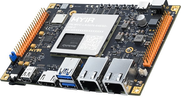 MYIR MYD-LR3576-B IPC Box for Edge Computing, Displays the volt post