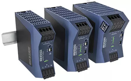 DIN rail power supplies of RECOM RACPRO1 family  