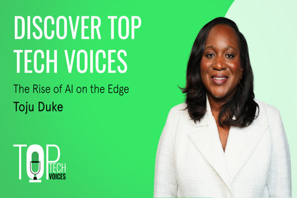 Toju Duke at element14 Top Tech Voices on AI on the Edge the volt post