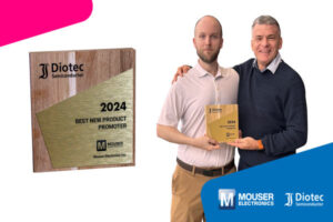 Diotec New Product Promoter for 2024 awarded to Mouser the volt post