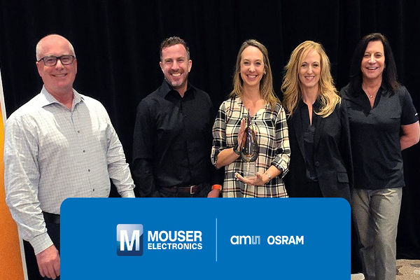 Mouser 2024 Americas Titan Award Digital POS by ams OSRAM the volt post
