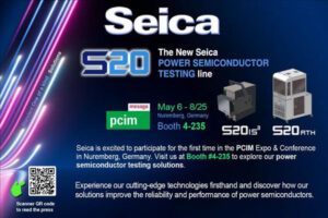 SEICA S20 IS3 system, S20 RTH test bench at PCIM Expo the volt post