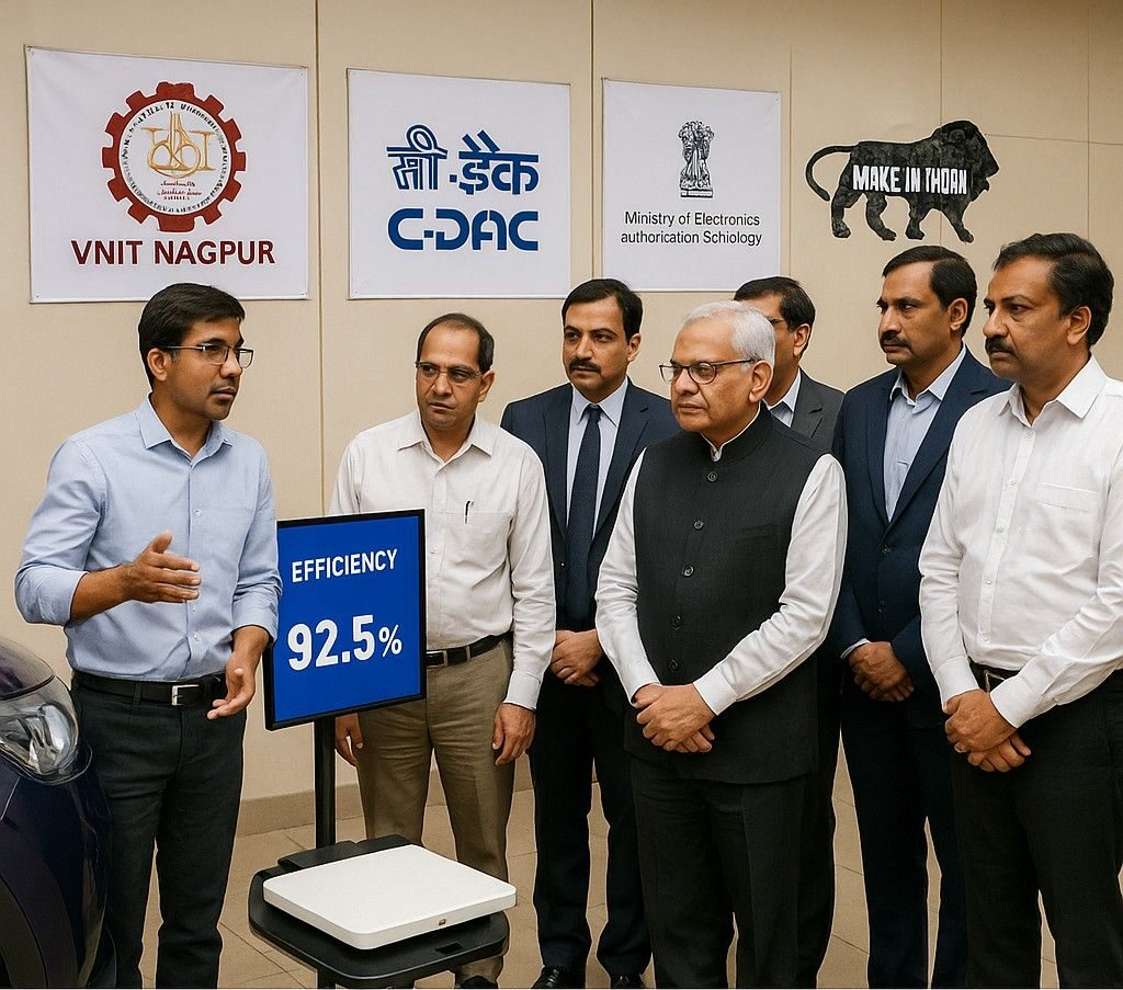 Wireless EV charger developed by VNIT, C-DAC NaMPET Backs the volt post