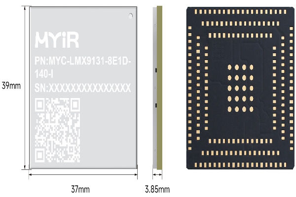 MYC-LMX91 SoM powered by NXP i.MX 91 processor 