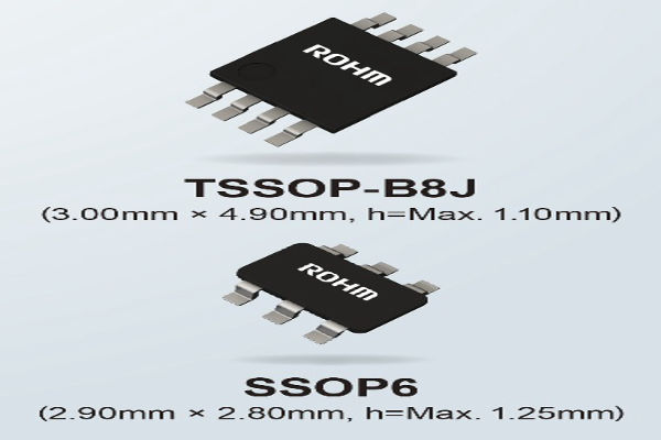ROHM current sense amps BD1423xFVJ-C, BD1422xG-C  