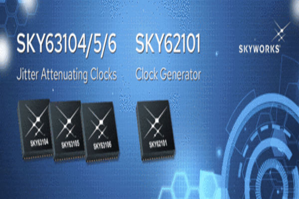 SKY62101 ultra-low jitter clock generator, SKY63104/5/6