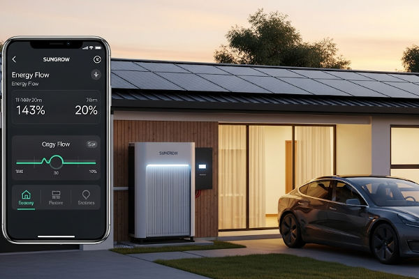 Sungrow residential energy storage system with Monitoring the volt post