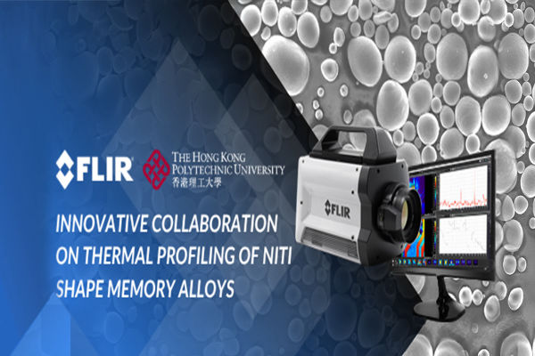 FLIR X8583 thermal imaging for NiTi alloys