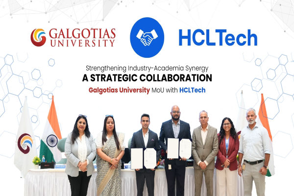 HCLTech and Galgotias University MoU on Research, Workshop 