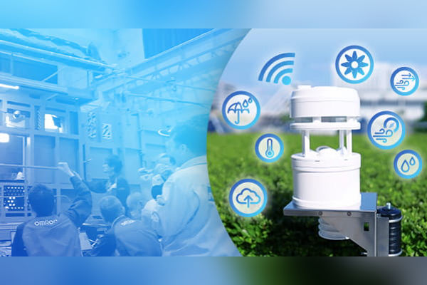 OMRON Electronic Components weather sensor at RE+ 25 