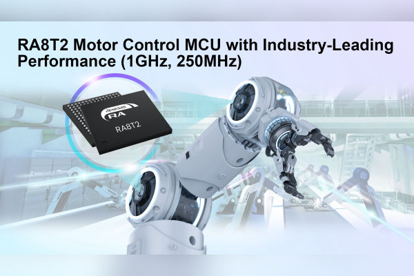 Renesas RA8T2 devices for high-end motor control