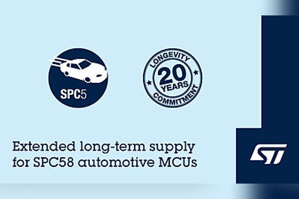 ST general-purpose SPC58 automotive MCUs 15 to 20 years