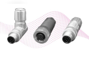 M12 field assembly plugs in Same Sky circular connectors 