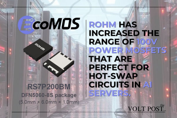 ROHM RS7P200BM 100V Power MOSFET AI Server Efficiency