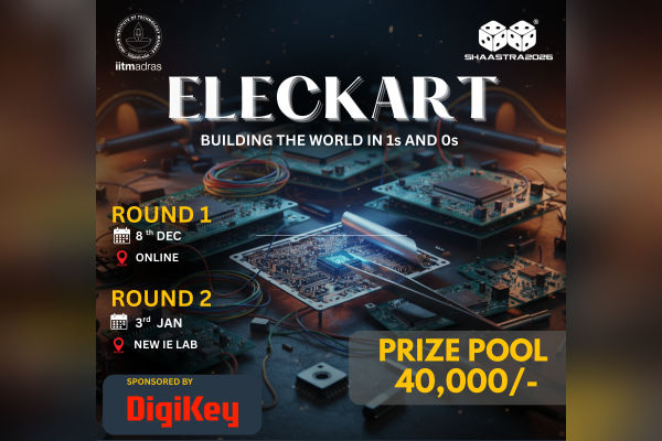DigiKey Sponsors Eleckart Contest at Shaastra 2026