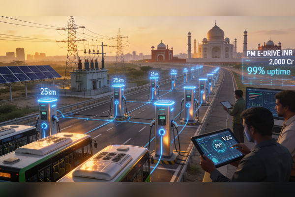 For V2G India EV Grid Upgrade for 99% Charger Uptime 