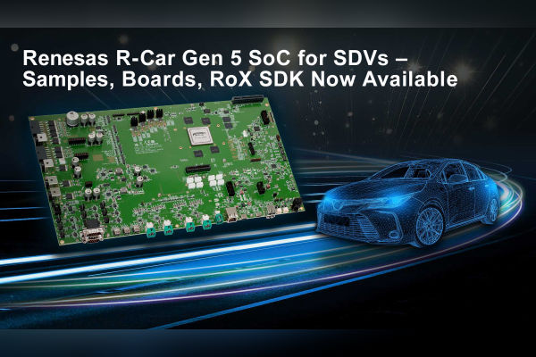 Renesas Launches 3nm R-Car X5H SoC for SDVs
