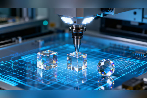 Sapphire cubes and spheres For CMM developed by AEIM  