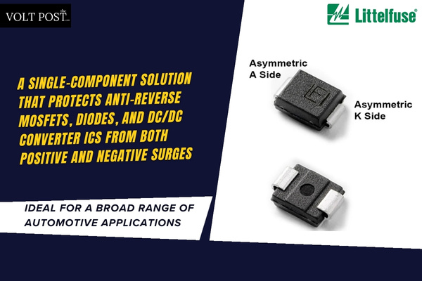 TPSMB Asymmetrical TVS Diodes by Littelfuse