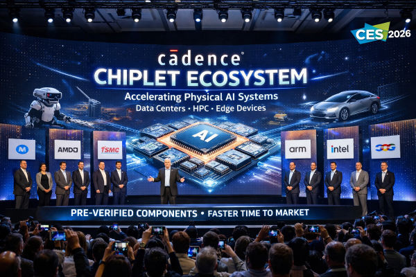 For Physical AI, Cadence Extends Chiplet Ecosystem at CES  