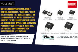Nano Cap LDO Regulator ICs BD9xxN5 With 500mA by ROHM   