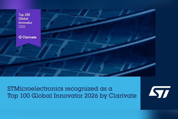 ST Named Top 100 Global Innovators 2026 by Clarivate