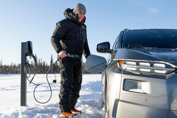 Easee portable solar Charge Subaru Solterra EV in Arctic The Volt Post2