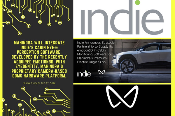 For DOMS, In-Cabin Safety Mahindra, indie semiconductor Ally
