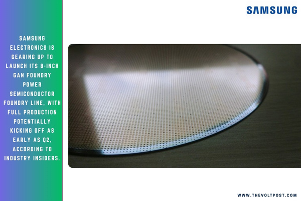 8-Inch GaN Foundry Line rolled out By Samsung The Volt Post
