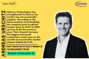 Infineon strengthens top microcontroller supplier in 2025 The Volt Post