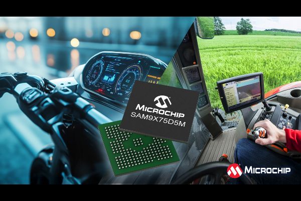SAM9X75D5M SiP AEC-Q100 Grade 2 for HMIs by Microchip The Volt Post