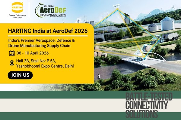 HARTING to Showcase Drone Connectors at AeroDef India 2026 The Volt Post