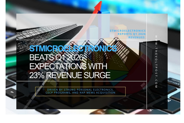 STMicroelectronics Q1 2026, 23% Revenue Surge The Volt Post