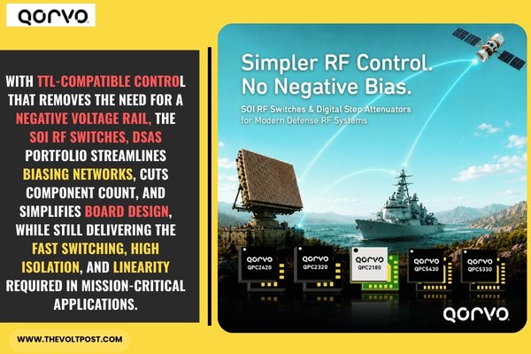 Qorvo Launches SOI RF Switches, DSAs for Wideband The Volt Post