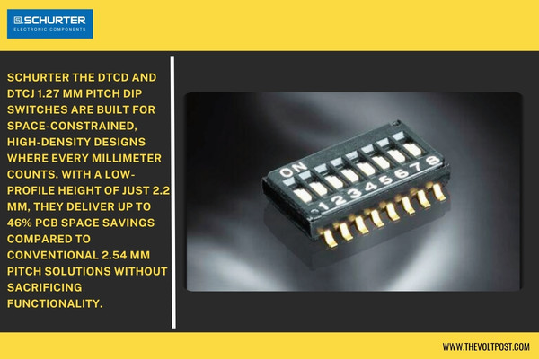 SCHURTER Ultra-Miniature DIP Switches Save PCB Space The Volt Post
