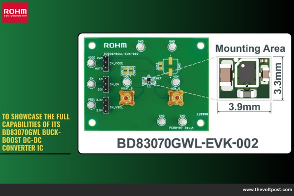 ROHM buck-boost DC-DC converter Evaluation Board The Volt Post